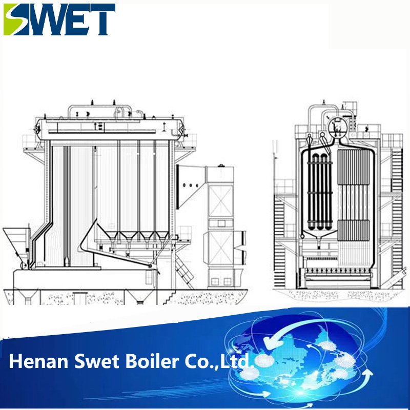 Industrial 6t/h Biomass / Coal DZL Steam boiler